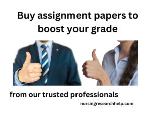 Order for any Nursing Paper